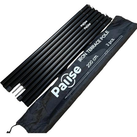 เสาเทอเรส PAUSE สีดำ 200 ซม. สีดำ (คู่)_0